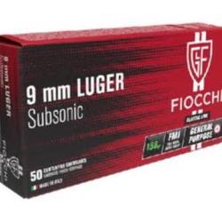 FIOCCHI 9 MM 147 GR SUBSONIC x50