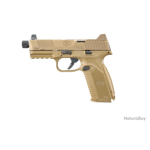 PISTOLET FN 509T NMS - 9MM LUGER - FDE
