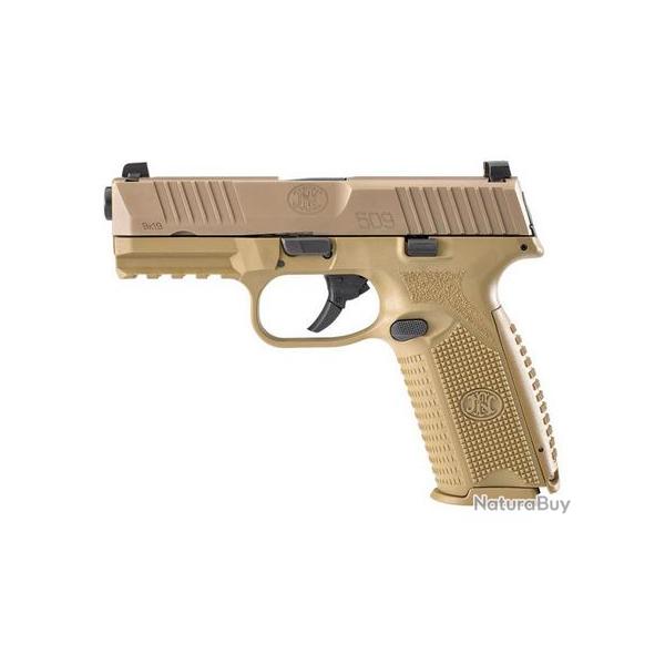 PISTOLET FN 509 NMS FDE DS 2X17 9MM LUGER