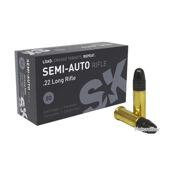CARTOUCHES SK 22 LR SEMI AUTO RIFLE X 50