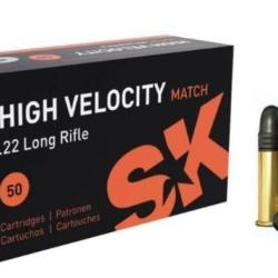 MUNITION SK 22LR HIGH VELOCITY MATCH X 50