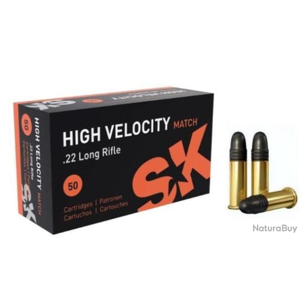 MUNITION SK 22LR HIGH VELOCITY MATCH X 50