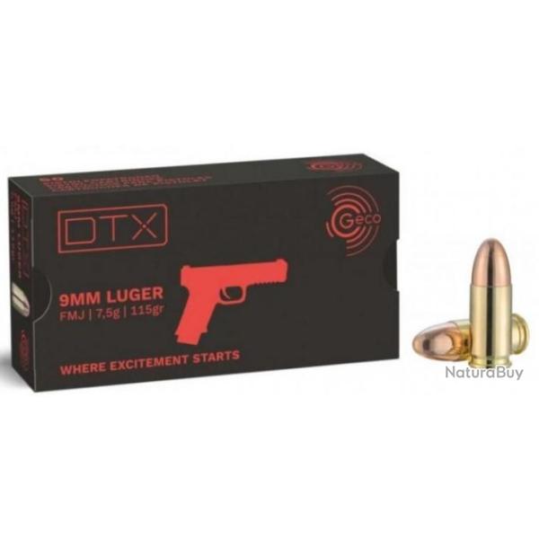 GECO 9MM LUGER 115GR DTX X50