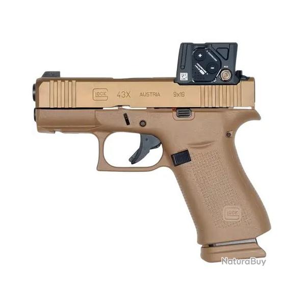 GLOCK 43X - 9X19MM - COYOTE A-CUT COA