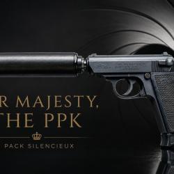 HER MAJESTY THE WALTHER PPK / S PACK SILENCIEUX - .22LR 10CPS BLACK