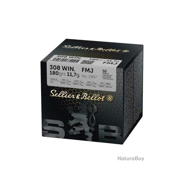 CARTOUCHES SELLIER BELLOT 308 WIN FMJ 11 .7 X 50 V