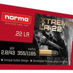 CARTOUCHES NORMA 22 Lr XTREME LR-22 x 50