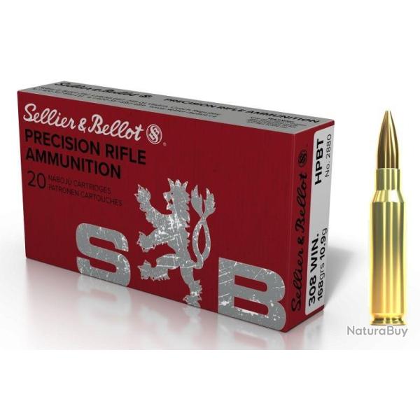 SELLIER & BELLOT .308 WIN HPBT - 175 GR - X20