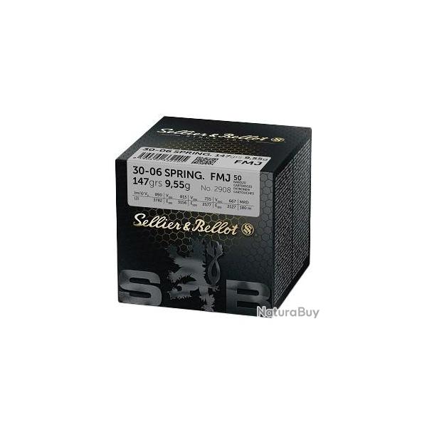 SELLIER ET BELLOT 30-06 SPRING FMJ 147GR X 50