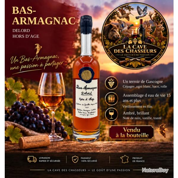 Bas armagnac maison Delord cuv�e Hors d'Age 70CL
