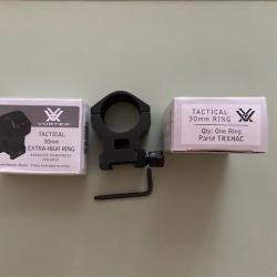 Paire de colliers 30 mm Vortex, mod&egrave;le extra high ring, pour rail Picatinny ou Weaver