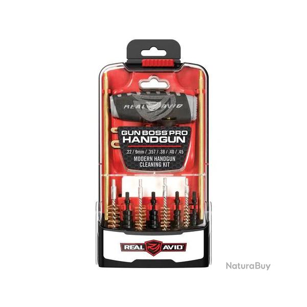KIT DE NETTOYAGE POUR ARMES DE POING GUN BOSS PRO - REAL AVID