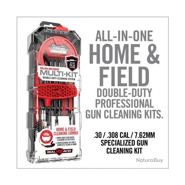 KIT DE NETTOYAGE GUN BOSS MULTI KIT .30/.308/7.62MM - REAL AVID