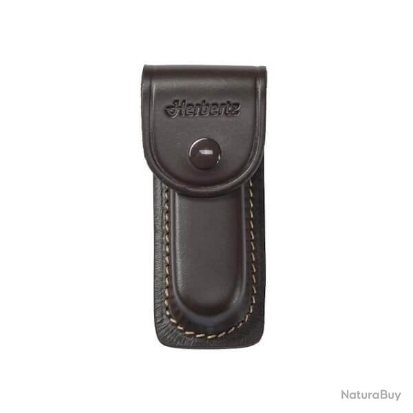 Etui couteau herbertz cuir marron fonc�