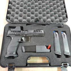 PISTOLET WALTHER PDP FS 5" MATCH CAL 9X19 + VECTOR OPTICS + 3 CHARGEURS OCCASION PARFAIT ETAT