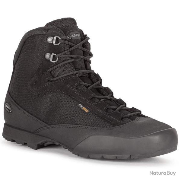 Chaussures de combat AKU Tactical Spider II NS564 cuir su�d� � tige haute, semelle Vibram Spider Noi