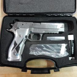 PISTOLET SIG SAUER P226 X-FIVE CHROME CAL 9X19 + MALLETTE OCCASION PARFAIT ETAT
