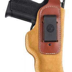 Holster IA3 inside Glock / Sig Pro cuir camel Tan Ambidextre