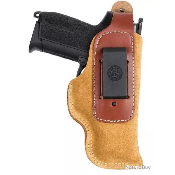 Holster IA3 inside Glock / Sig Pro cuir camel Tan Ambidextre