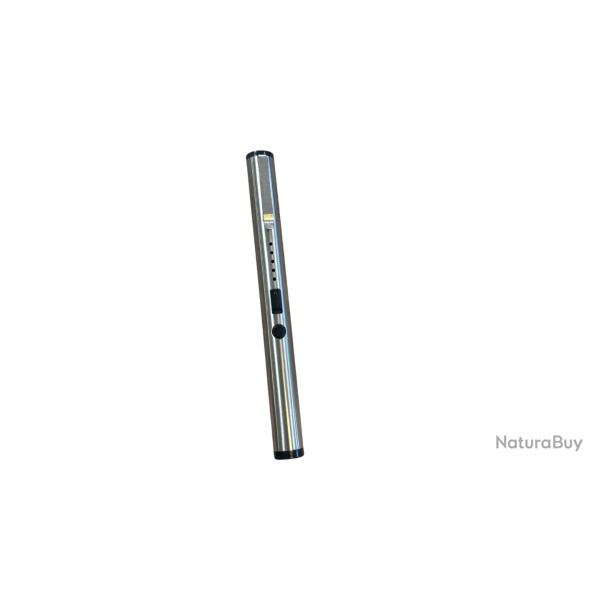 Stylo de d�fense �lectrique - 2 400 000 V - Rechargeable USB - Indicateur de batterie - Avec �tui