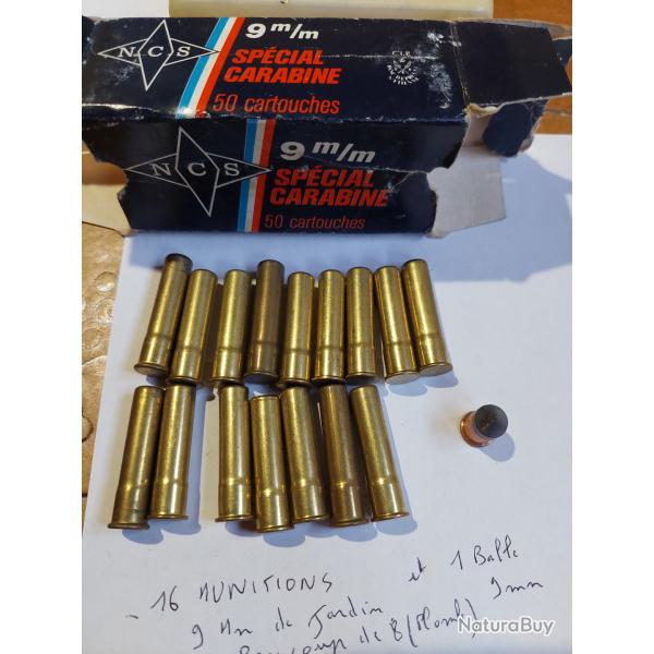 16 munitions 9 mn flobert  beaucoup de plombn 8