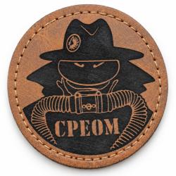 Patch morale CPEOM cuir PU scratch - Service Action DGSE nageur de combat para ecusson