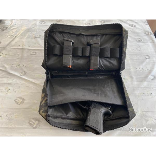 sacoche de transport arme de poing type camouflage