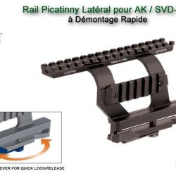 UTG - Rail Picatinny Lat&eacute;ral pour AK avec adaptateur
