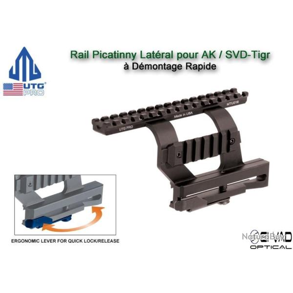 UTG - Rail Picatinny Lat�ral pour AK avec adaptateur
