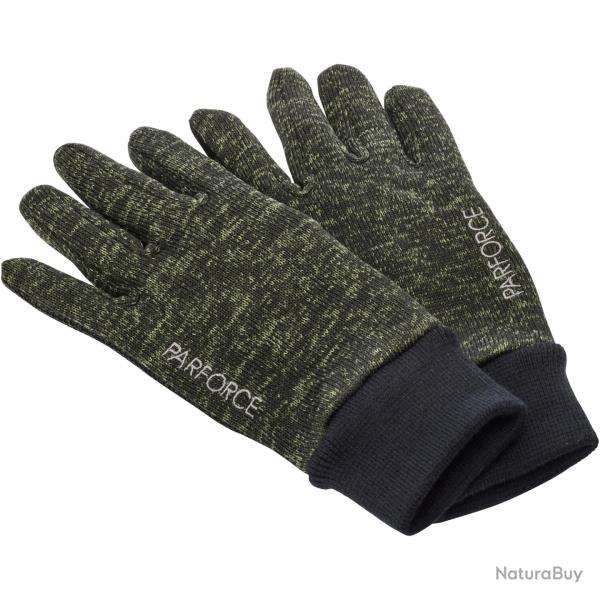 Gants de chasse tricot polaire (Couleur: Dark Green, Taille: 9)