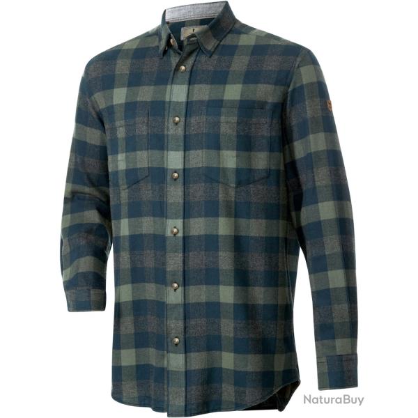 Chemise de chasse Bernd (Couleur: Bleu/Oliv, Taille: L)