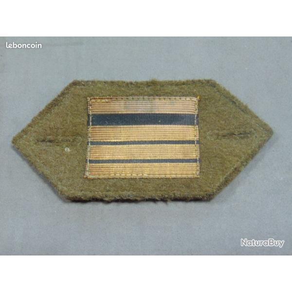 GRADE DE COMMANDANT TISSU SUR DRAP � BOUTONNI�RE VERT KAKI 39/45