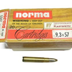 Boite de 20 cartouches  9.3 x 57 Norma  categorie C
