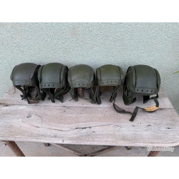 Lot de 5 casques tankistes F1