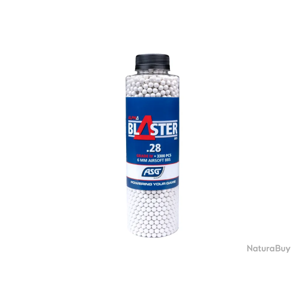 Billes 0.28G Alpha Blaster En Bouteille De 3300