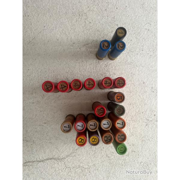 Cartouches 16 en cartons