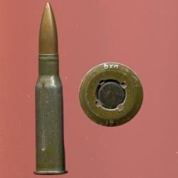 7.62 x 54 R Monsin Nagant - inerte manipulation - Production CZ  - marquage : bxn 61 ou 63