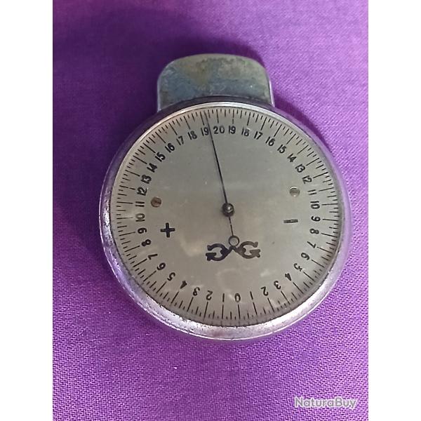 Sph�rom�tre de poche ancien, instrument de mesure m�canique authentique du d�but du XXe si�cle
