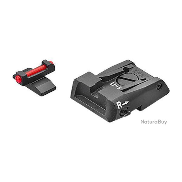 Hausse r�glable et guidon LPA pour Beretta 92X Performance fibre optique