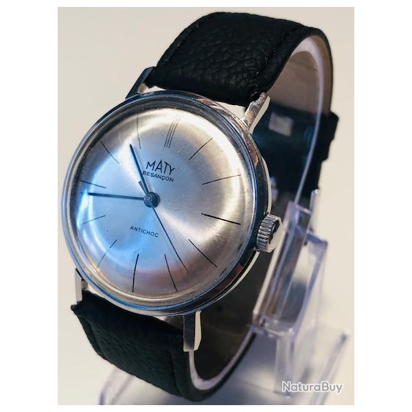 Montre vintage Maty Besan�on M�canique - Calibre Lorca 238 - tr�s bon �tat