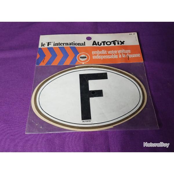 Autocollant � F � Autofix vintage des ann�es 70, dor�