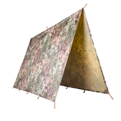 B&acirc;che Mil-Tec Tarp polyester ripstop enduit PVC 3 &times; 3 m 1 500 g colonne d'eau 5 000 mm avec 19 boucl