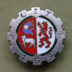Insigne Parachutiste CIT 155 2&egrave;me Mod&egrave;le Drago Paris G.1284
