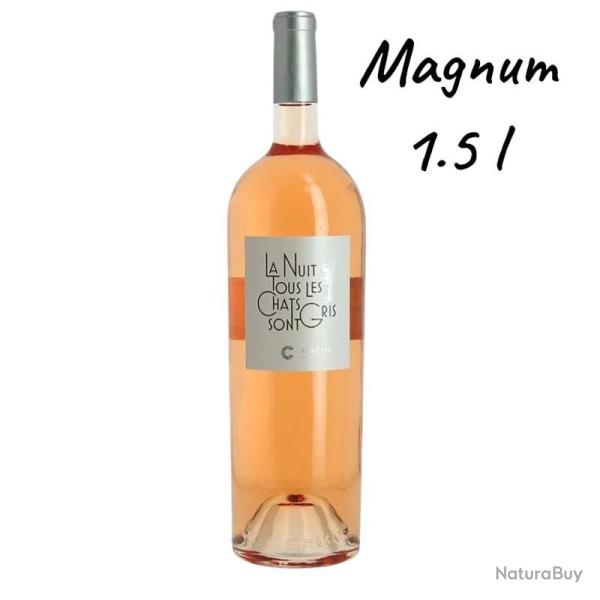 Magnum 1.5l "La Nuit Tous les Chats sont Gris" ros�, IGP Gard, 2025, mise � prix 1� sans r�serve