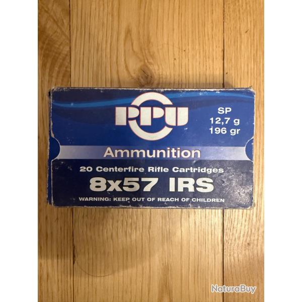 Cartouches PARTIZAN CAL. 8X57 JRS 196-GRS SP