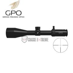 Lunette GPO Spectra 5X 3-15x56 R&eacute;ticule G4 IL SFP (Mrad)