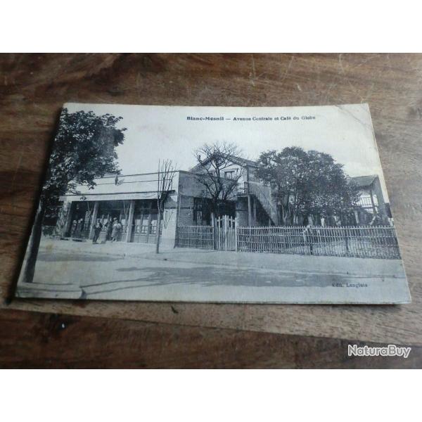 cp 93 blanc mesnil ancien caf� du globe