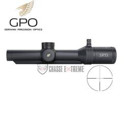 Lunette Rail GPO Spectra 8X 1-8x24 R&eacute;ticule G4 IL SFP (Mrad)
