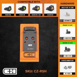 C&H PRECISION PLAQUE CZ-RMRcc