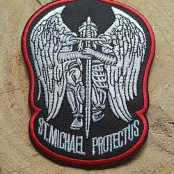 Patch archangel saint michel protectus thermocollant livraison gratuite lettre verte